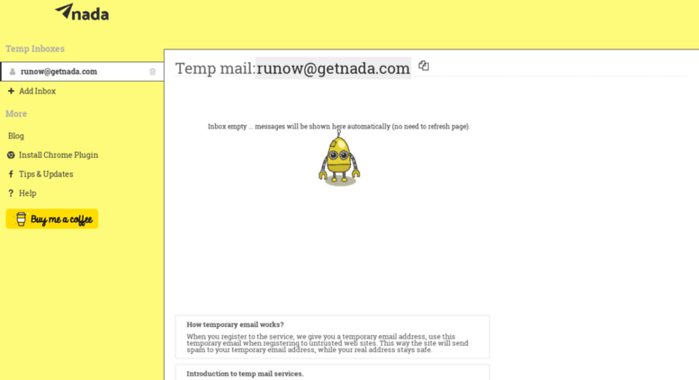 temporary email service